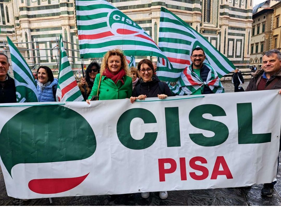 La CISL Pisa sabato 13 dicembre sarà in Piazza SS. Apostoli a Roma